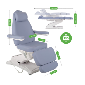 ELARA PRO 4 Electric Treatment Chair for Minor Procedures Violet