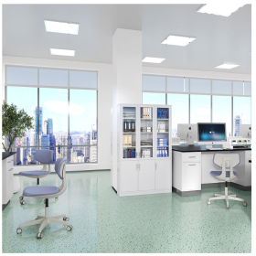 Σκαμπώ τροχήλατο με ανατομική πλάτη & ρύθμιση ύψους gas lift MILAN | Γκρι(5)