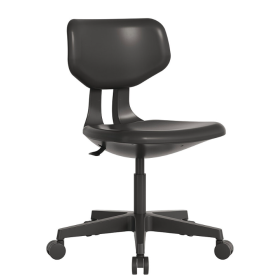 Σκαμπώ τροχήλατο με ανατομική πλάτη & ρύθμιση ύψους gas lift MILAN | Μαύρο