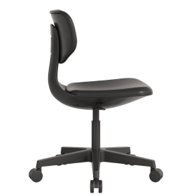 Σκαμπώ τροχήλατο με ανατομική πλάτη & ρύθμιση ύψους gas lift MILAN | Μαύρο(4)