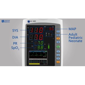 Monitor πολλαπλών παραμέτρων ασθενούς PC-900 PRO CREATIVE MEDICAL - 