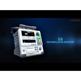 Νοσοκομειακός απινιδωτής διφασικός Comen S8 με monitor NIBP/SPO2/TEMP 