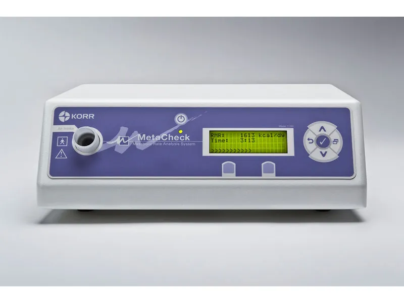 Μηχάνημα υπολογισμού μεταβολικών ρυθμών MetaCheck 7100 με φορητό εκτυπωτή Α4 HP Μηχάνημα υπολογισμού μεταβολικών ρυθμών MetaCheck 7100 με φορητό εκτυπωτή Α4 HP