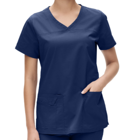 V-Neck Medical Shirt STRETCH 4727 NAVW Navy Blue