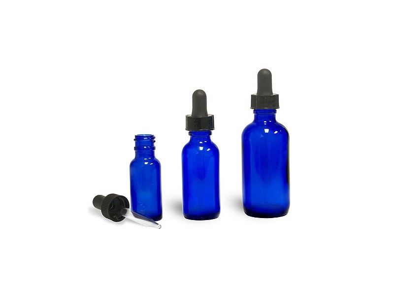 Φιαλίδια Dropper Cobalt Blue Φιαλίδια Dropper Cobalt Blue