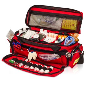 Τσάντα Α' βοηθειών μεταφοράς οξυγόνου - Τσάντα Α' Βοηθειών μεταφοράς οξυγόνου EM13.005 κόκκινη