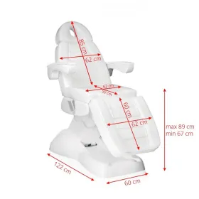 Electric operation chair LUX with 4 motors White - 
