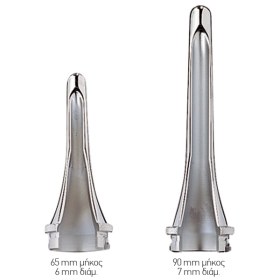 Κτηνιατρικό μεταλλικό χωνάκι με σχισμή για κεφαλή σχισμοειδούς λυχνίας