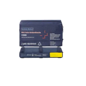 Φαρμακείο Α' βοηθειών αυτοκινήτου COMBI 3 σε 1 με τρίγωνο και γιλέκο DIN 13164