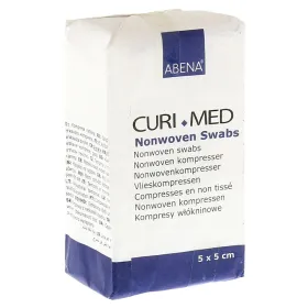 Curi Med επιθέματα Non Woven ΜΗ αποστειρωμένα 5x5cm 4ply 100 τεμάχια 
