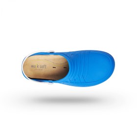 Σαμπώ Clog 07 λευκό-γαλάζιο