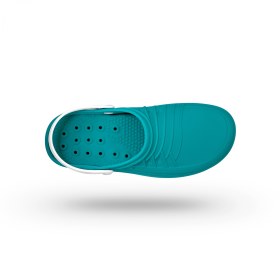 Σαμπώ Clog 06 λευκό-πράσινο