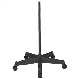 Magnifier with LED lighting and wheel base black