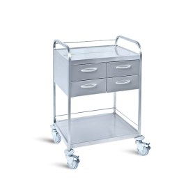 Τραπεζίδιο τροχήλατο INOX D-24