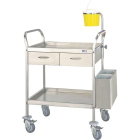 Τραπεζίδιο τροχήλατο INOX D-26