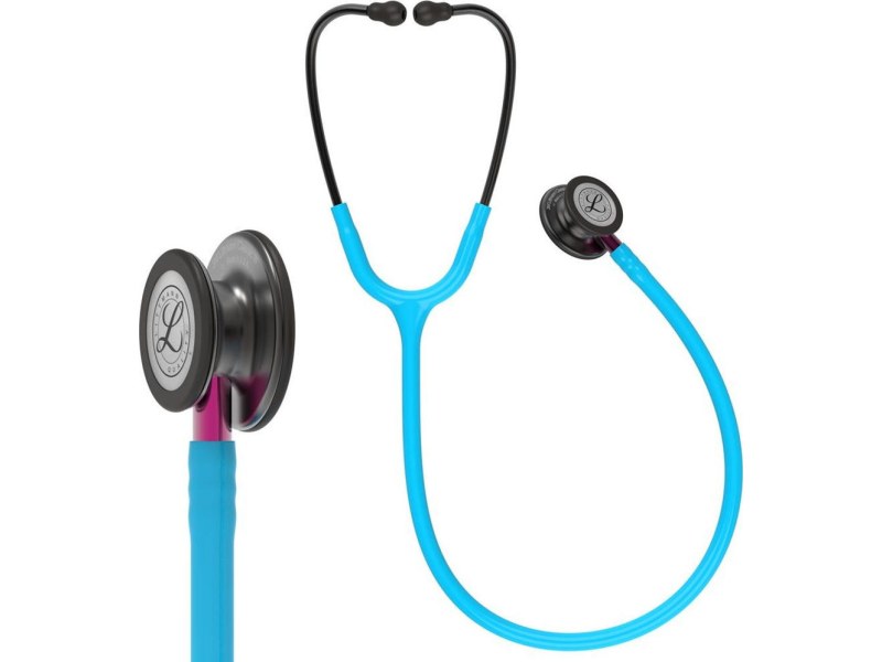 Littmann Classic III Stethoscope 5872 Turquise Smoke Pink Stem Littmann Classic III Stethoscope 5872 Turquise Smoke Pink Stem