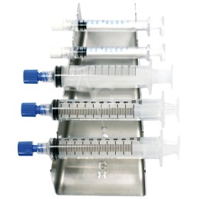 Stainless stell rack for 5 syringes