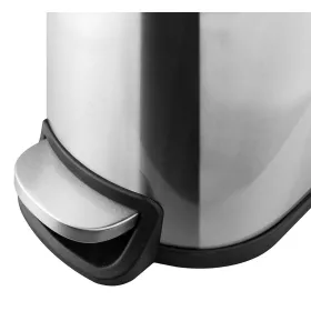Wide-Step Rectangular Step Trash Can, Stainless Steel step inox 10lit 