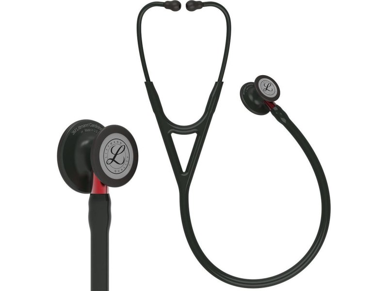 Στηθοσκoπιο 3M™ Littmann® Cardiology IV Black & Black Finish Red Stem 6200 Στηθοσκoπιο 3M™ Littmann® Cardiology IV Black & Black Finish Red Stem 6200