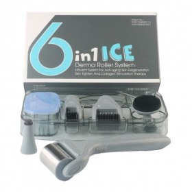 Σετ 6 σε 1 ICE Derma Roller με βελόνες τιτανίου  - Σετ 6 σε 1  ICE Derma Roller με βελόνες τιτανίου 0.5-2mm 