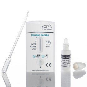 Τεστ τροπονίνης άμεσης διάγνωσης καρδιακού εμφράγματος CARDIAC COMBO 5 τεμάχια 