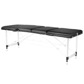 Folding aluminium massage table SUPERIOR black
