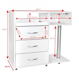 Τραπεζίδιο τροχήλατο μηχανημάτων LAMDA 300