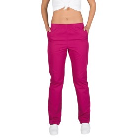 Elasticated Trousers Unisex with pockets 773G raspberry
