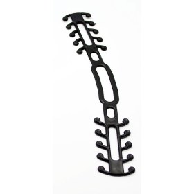 Mask strap retainer black