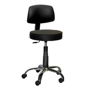 Σκαμπώ τροχήλατο με πλάτη Villa 1420A