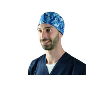 Fabric Surgical Cap Military blue 20816 M