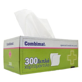 Χαρτομάντηλα ιατρείου δίφυλλα 300 τεμάχια 