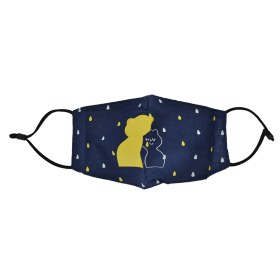 High Quality child face protection mask Animal Love Blue 