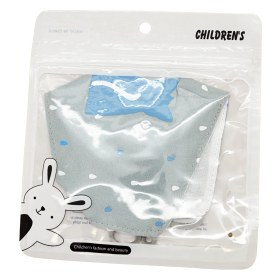 Μάσκα παιδική υφασμάτινη πολλαπλών χρήσεων Animal Love Gray  - Μάσκα παιδική βαμβακερή πολλαπλών χρήσεων Animal Love Grey 