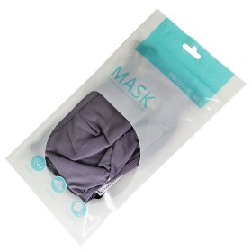 Μάσκα υφασμάτινη πολλαπλών χρήσεων γκρι με τσεπάκι και γυαλάκι προστασίας - 