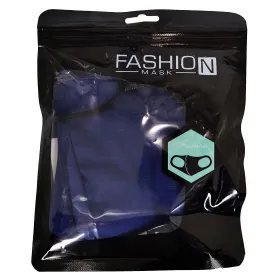 Cotton Protection Mask blue with pocket fashion - 