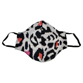 Cotton Protection Mask leopard gray