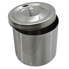 Βαμβακοδοχείο Inox ιατρείου | 100x100 mm με καπάκι