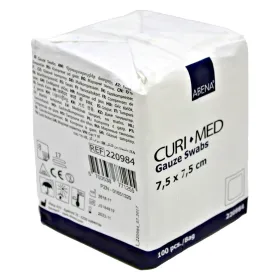 Curi Med επιθέματα ΜΗ αποστειρωμένα 7.5x7.5cm 8ply 100 τεμάχια