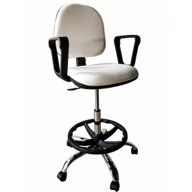 Σκαμπώ ιατρείου με πλάτη και στήριγμα ποδιών ANATOMIC με μπράτσα