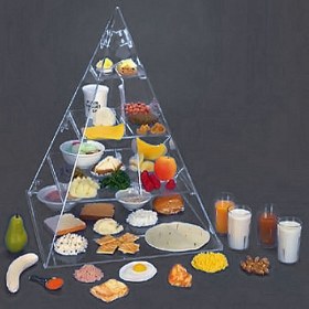 Food pyramid with 36 Food
