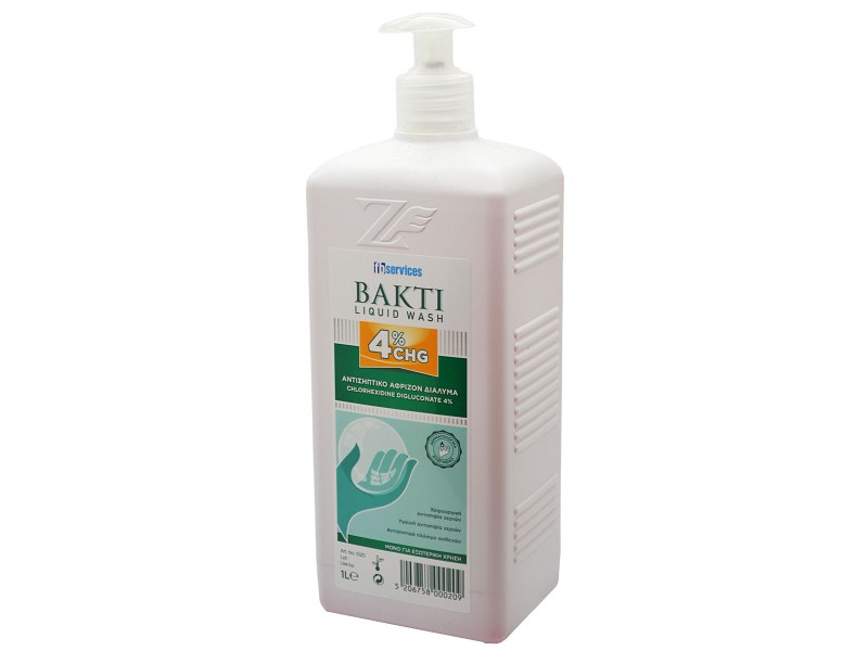 Bakti Liquid Wash hand soap with Chlorexidine digluconate 4%, 1000ml Bakti Liquid Wash hand soap with Chlorexidine digluconate 4%, 1000ml