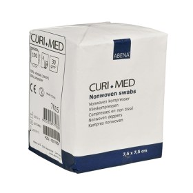 Curi Med επιθέματα Non Woven ΜΗ αποστειρωμένα 7.5x7.5cm 4ply 100 τεμάχια 