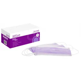 Medical Mask 3ply with rubber band - Purple