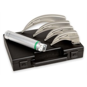 Σετ λαρυγγοσκοπίου ενηλίκων οπτικής ίνας 4 λάμες 