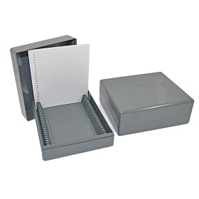 Microscope slides box plastic 25 positions