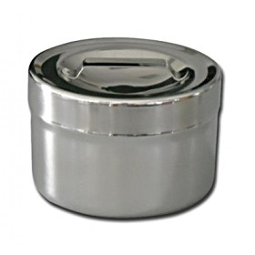 Βαμβακοδοχείο Inox ιατρείου 106x66mm 0,5lit 