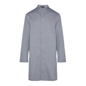  Men's apron with long sleeves DEPOLO gray | L