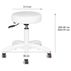 Σκαμπώ τροχήλατο 303-2 | NERO μαύρο - 