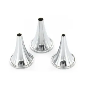 Adult ear cones made of stainless steel, set of 3 pieces